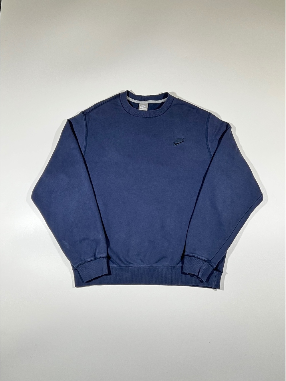 Vintage Nike Sportswear Blue Crewneck Sweatshirt Men's Large Embroidered Swoosh